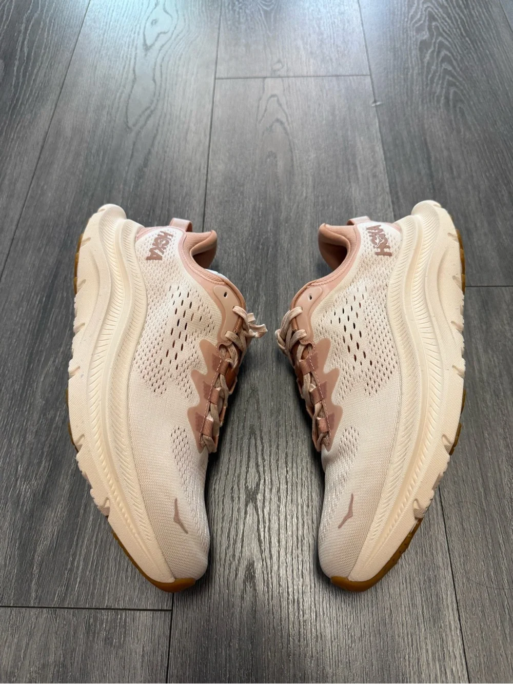 Hoka One One Kawana 2 Running Women’s 1147913 VSN Vanilla Sandstone Pink Size 9